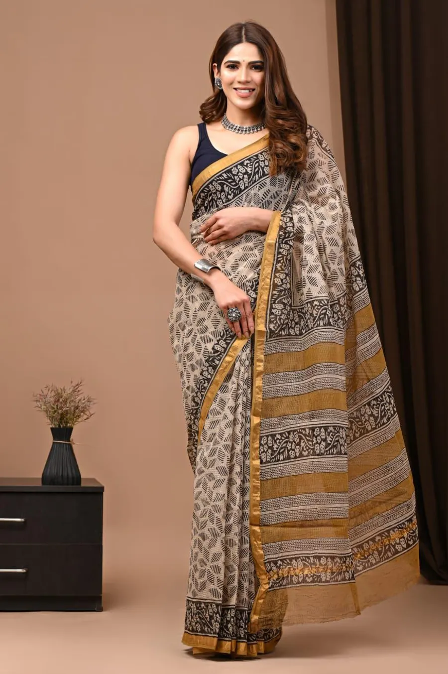 Breathable Kota Cotton Saree